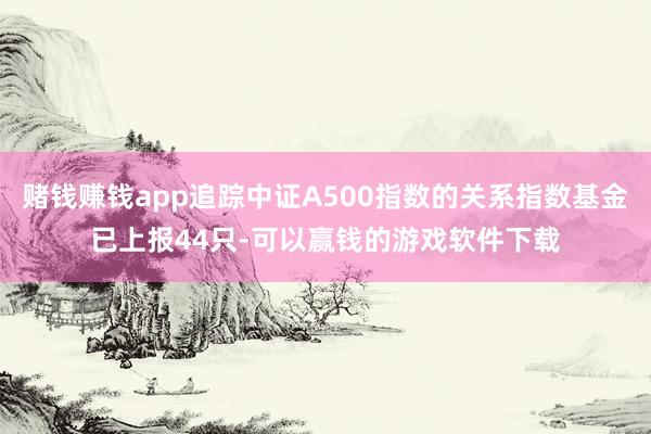 赌钱赚钱app追踪中证A500指数的关系指数基金已上报44只-可以赢钱的游戏软件下载