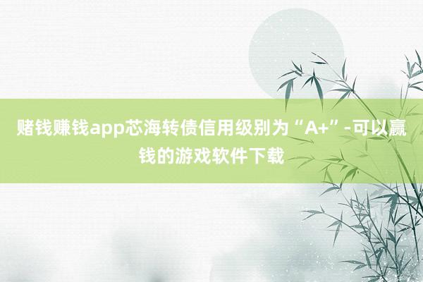 赌钱赚钱app芯海转债信用级别为“A+”-可以赢钱的游戏软件下载